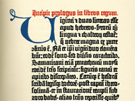 Gutenberg Bible print
