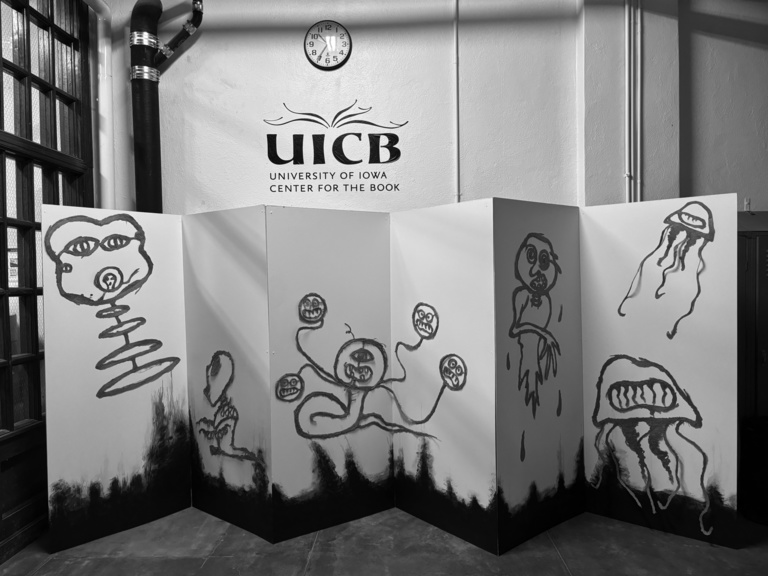 Japanese inspired screens placed in the UICB department