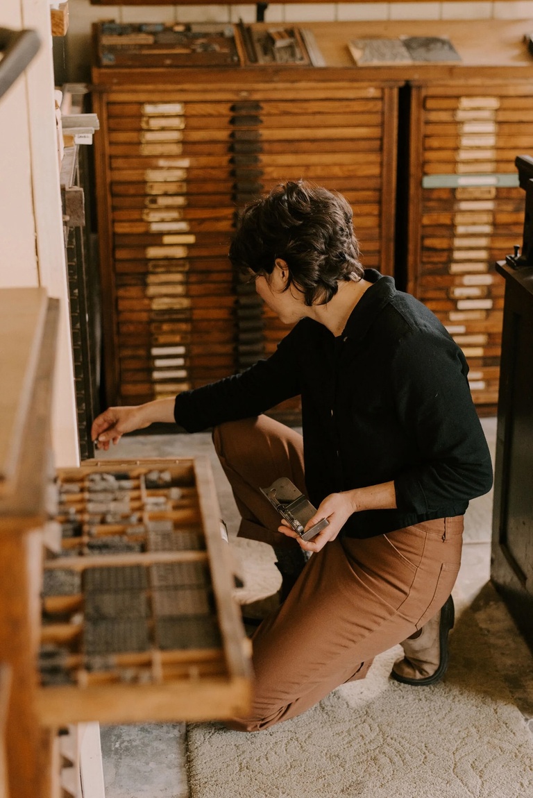 Image of Molly Brown working