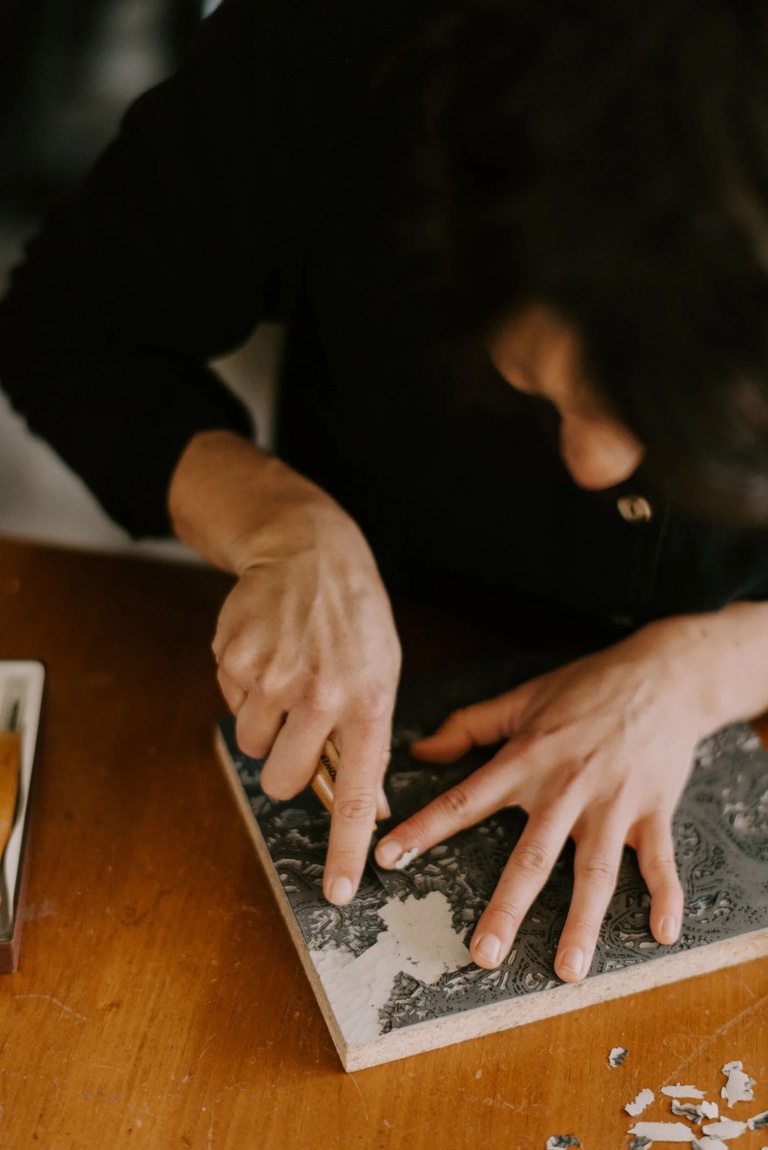 Image of Molly Brown working
