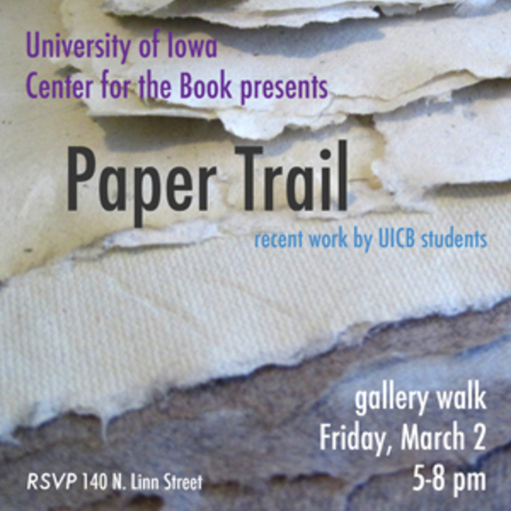 Paper Trail - Recent works by UICB Students at RSVP promotional image