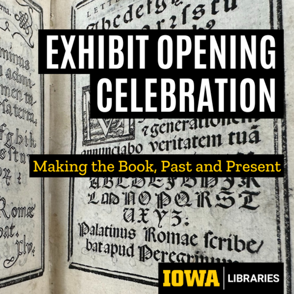 Exhibit Opening Celebration for 'Making the Book, Past and Present' promotional image