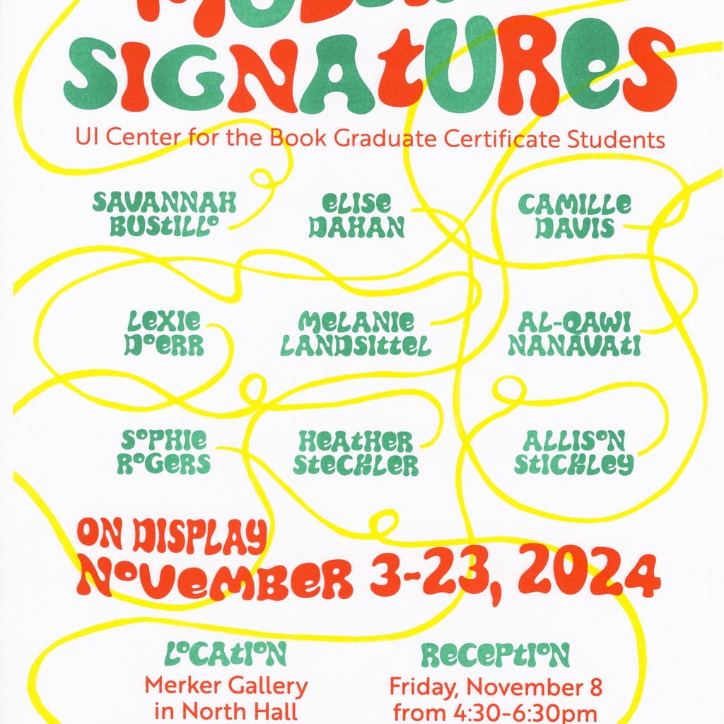 Multiple Signatures: UI Center for the Book Graduate Certificate Students promotional image