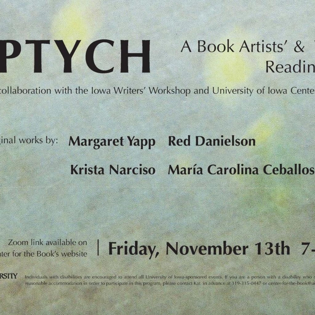 Diptych: A Book Artists' & Writers' Reading Series promotional image