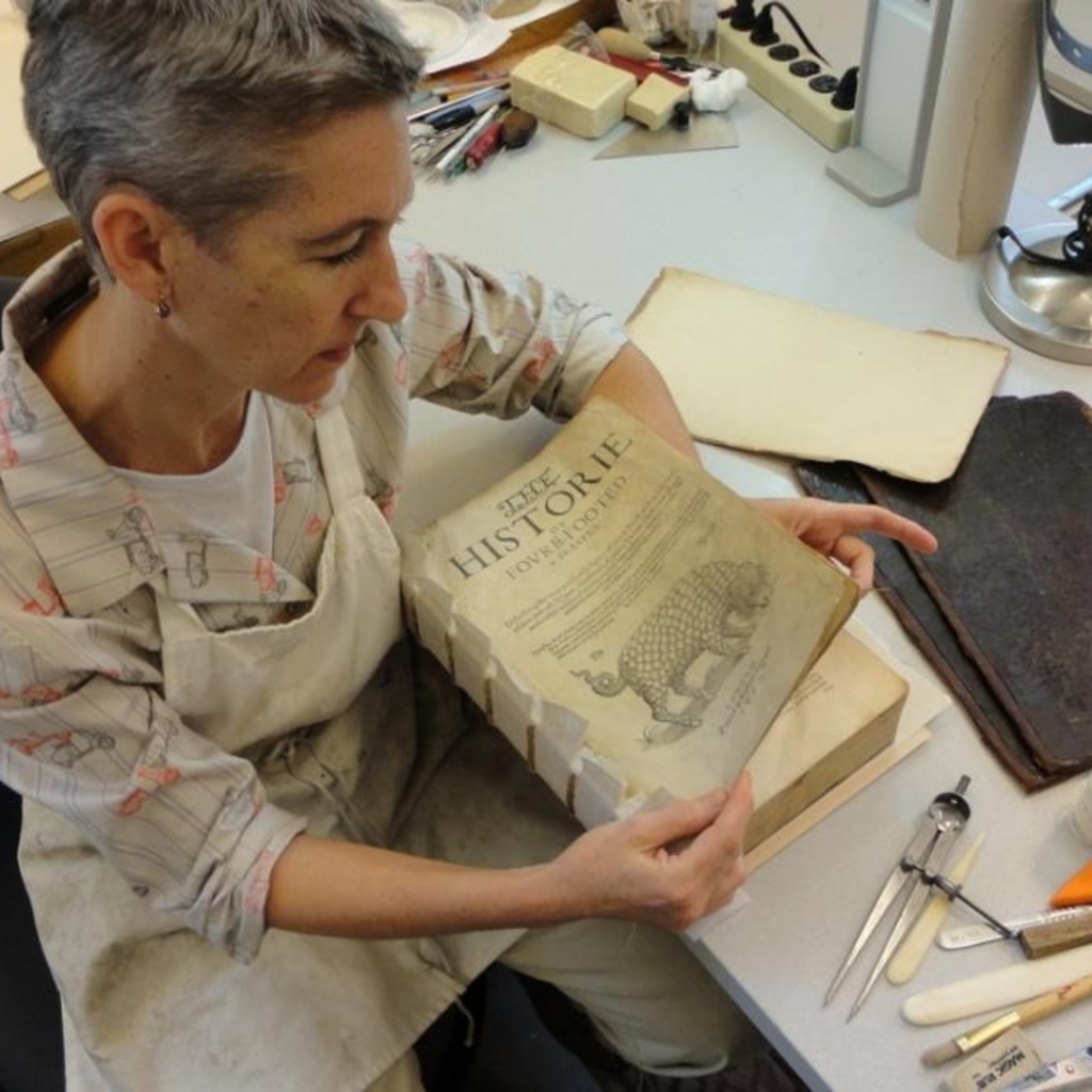 Old Books, New Books, and In Between Books: a brief look at a path in bookbinding and conservation promotional image