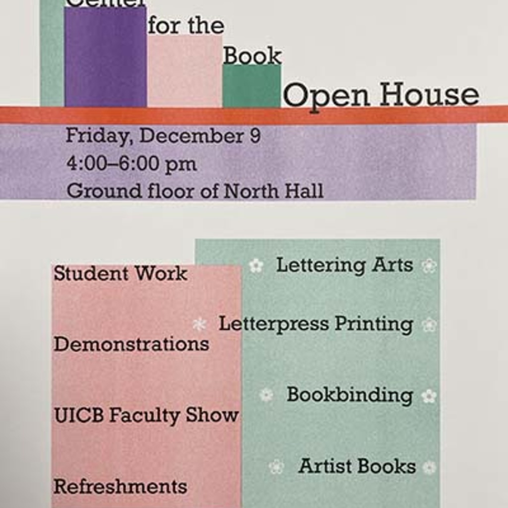 UI Center for the Book Open House promotional image