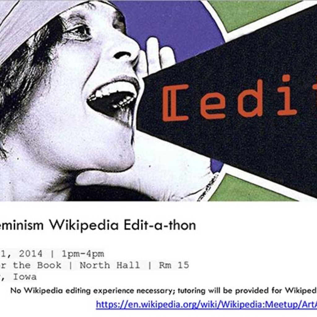 Wikipedia Women Artists Edit-a-Thon promotional image
