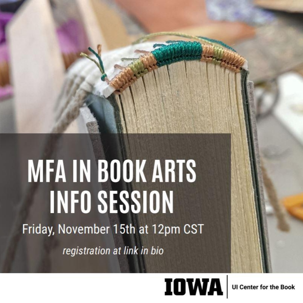 Book Arts MFA Info Session promotional image